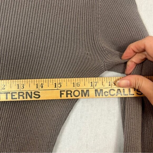 Wilfred Aritzia Cove ribbed collar button up sweater dress Sz 2XS - Picture 10 of 13